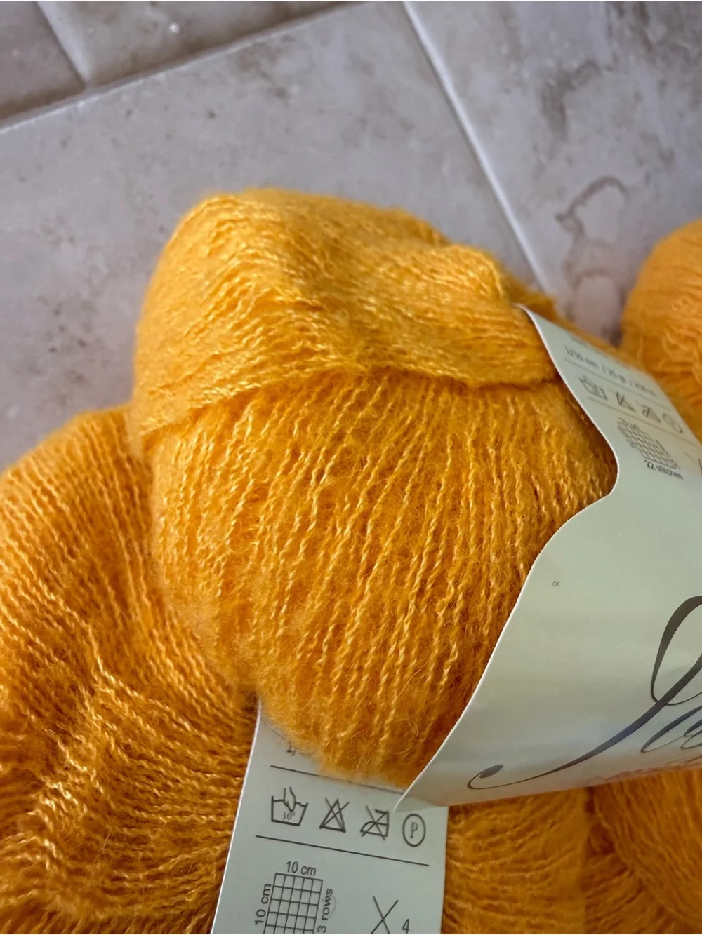 Josy by Bremont Luxury Alpaca/Silk Blend Yarn - 4 Balls of Goldenrod Yellow
